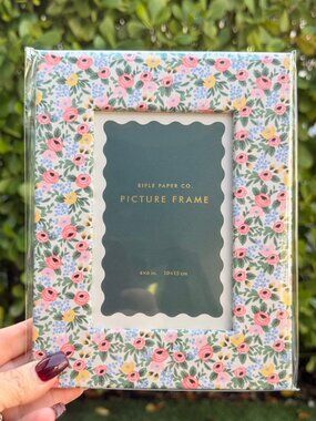 Rifle Paper Co. Rosa Floral 4x6 Paper Wrapped Picture Frame NEW Garden Flowers